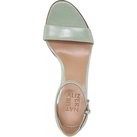 Naturalizer Vera dress sandal heel - spring mint leather size 7 wide - Picture 3 of 12